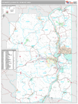 Weirton-Steubenville Wall Map Premium Style